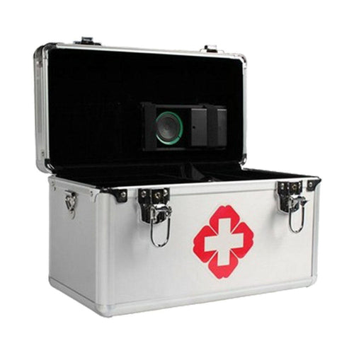 Large Capacity Aluminum Storage Box, Portable Metal Organizer Case for First Aid Supplies, Cosmetics, Tools and Household Items